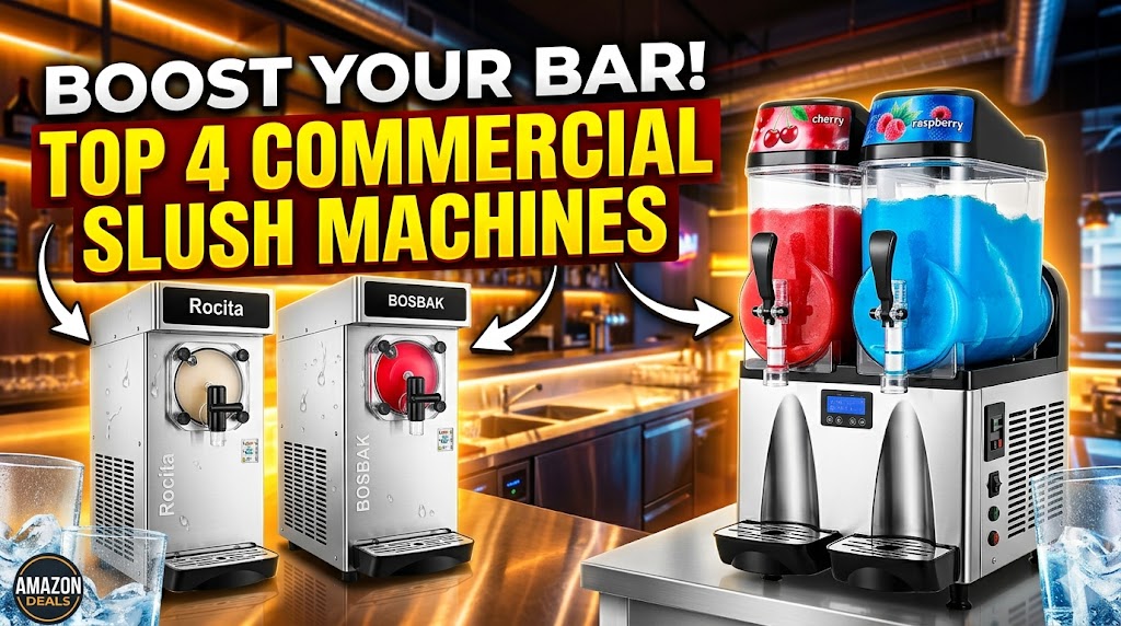 Top 4 Commercial Slushie Machines 2026: Best Slush Makers on Amazon